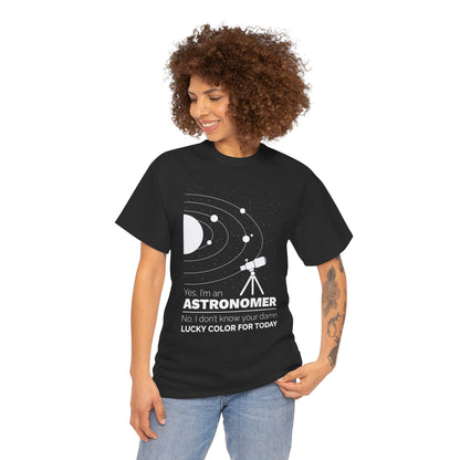 Yes, I’m an Astronomer