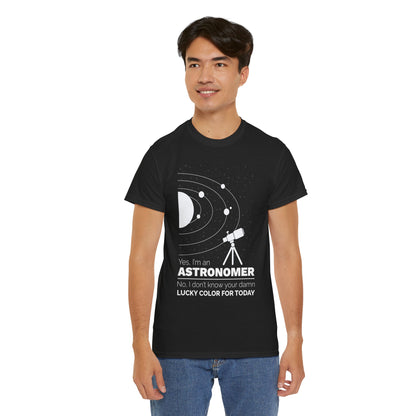 Yes, I’m an Astronomer